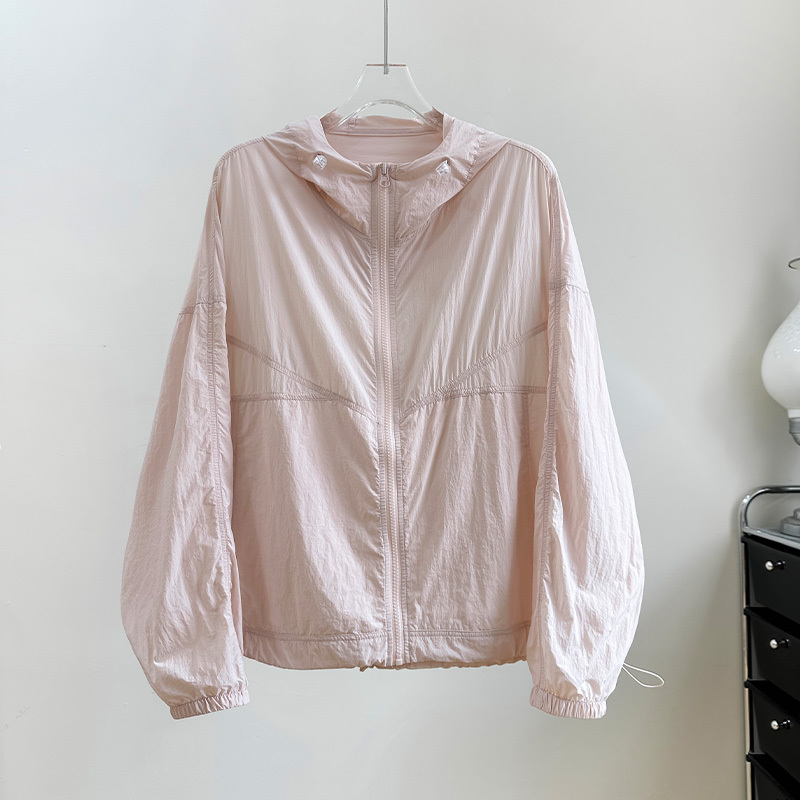 Breathable and Lightweight Sun Protection Clothing for Women, Short Style for Petite Figures, Summer Sun Protection Clothing, Thin Cardigan Jacket, Sun Protection Shirt, Air Conditioning Shirt