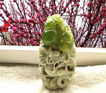 Xiuyu hand handpiece beautiful carving Xiuyan Jade hand play Stone pure natural jade play piece original stone boutique