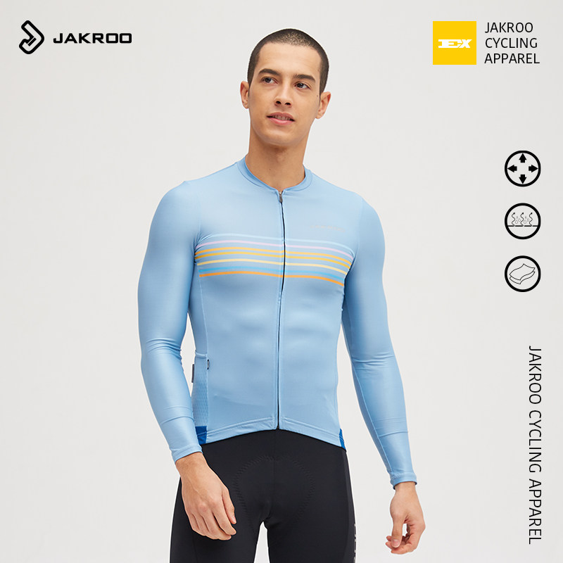 JAKROO Jacket cool spring summer riding long sleeve men's bike riding blouses speed dry and breathable riding gear