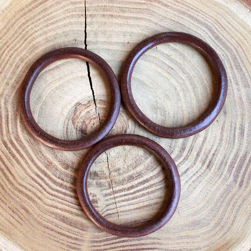 Takahashi's leather ring Japanese real Tochigi saddle leather GOROS lifetime ring men's and women's bracelet couples seamless Joker