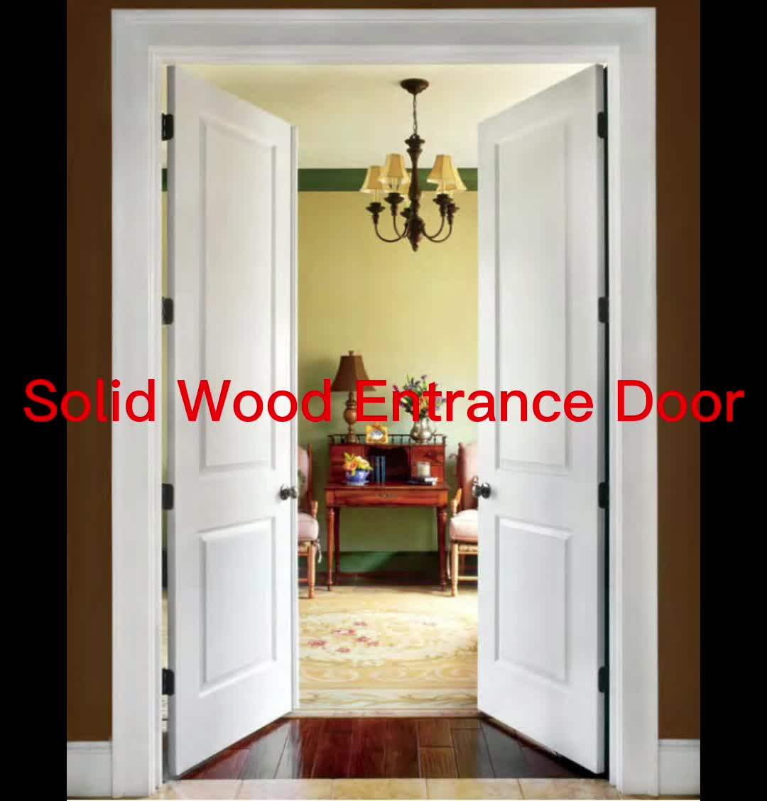Customized Design Teak Wood Main Door Designs Solid Wood Interior Doors