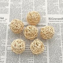 Love Birds Workshop Parrot Feet Toy Footed Toy Rattan Choreograpes Rattan natural color The original color diameter 5cm