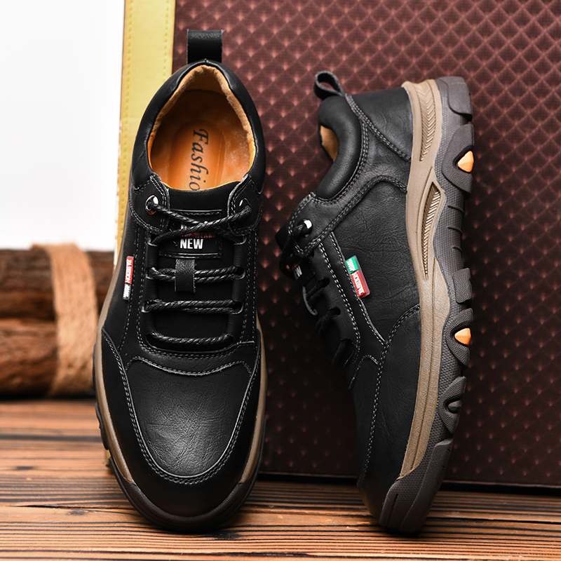 Fashion Men Shoes Outdoor Casual Shoes Men Waterproof Non-slip Wear and low Help thick bottom Tourist sport Mountaineering hiking shoes