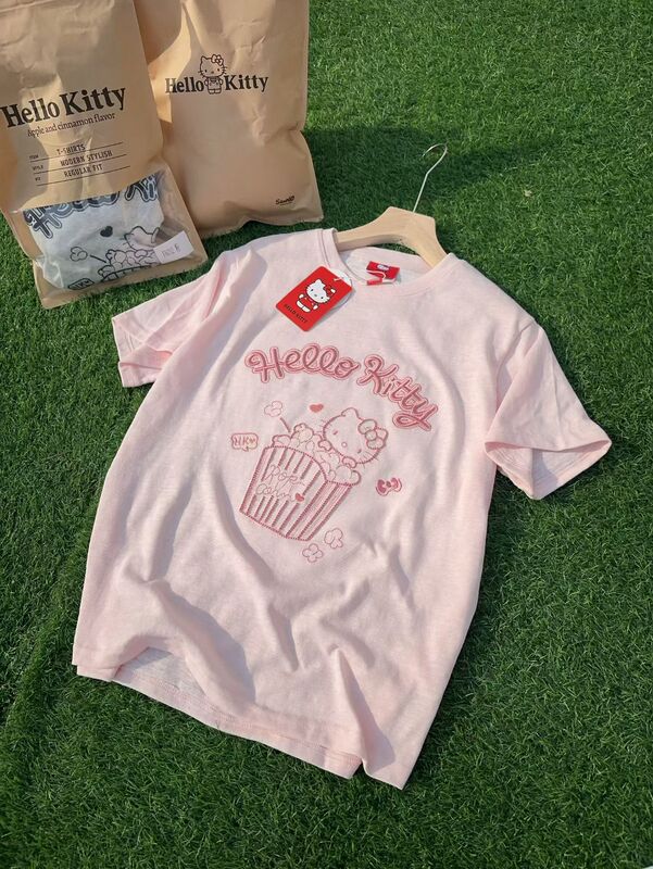 Kitty Series Korean Style Women's Clothing 2026 Summer New Short-Sleeved T-Shirt