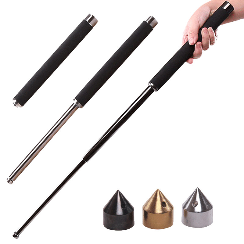 [USD 24.64] Swing stick telescopic stick stick selfdefense legal selfdefense weapons Car anti