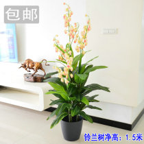 New simulation tree plant set fortune tree fake tree living room large floor-to-ceiling flower bonsai decorative green plants