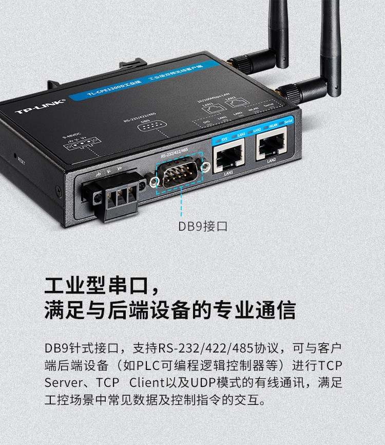 TP-LINK PU LIAN TL-CPE1300D промышленного класса пара частота беспроводной клиент END 11AC NET BRIDGE 1200M Клиент приемник алюминиевых сплавов DIN руководство Роуминг удаленный Облачное управление