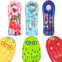 Manufacturer sales inflatable surfboard children floating drainage upper play water toy sitting on a floating bed learn swimming puppy floating plate