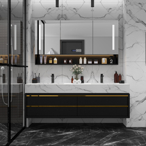 Modern light lavish marble Handwashing table Bathroom Suit Bath Cabinet Combination Solid Wood Toilet Washbasin Wash table
