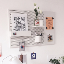 Punch-free hole board ins wind minimalist wave package Wall shelf Silent collection house Nordic simple wall hanging