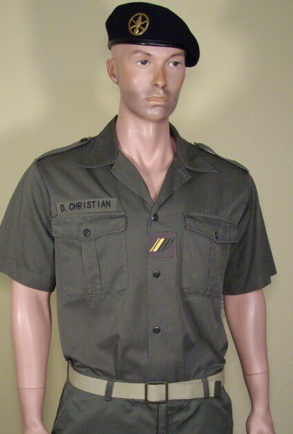  Full New Military Force Edition F1 Grey Green short sleeve shirt shirt 90s