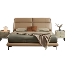 Gujia Home Asian Games Mattress Package Bed Intelligent Atmosphere Electric Multi-Function Bed Leather Bed B186