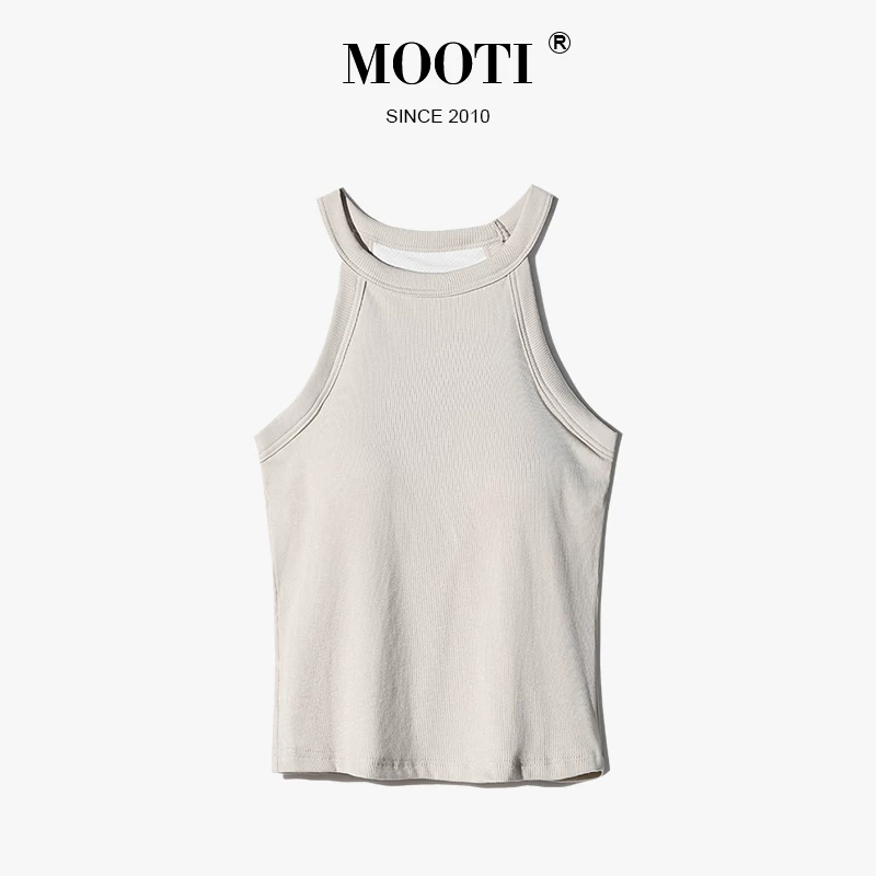 Топ (MOOTI) короткий трёхслойный с чашками, укороченный бюстгальтер, реглан-спинка, разные цвета