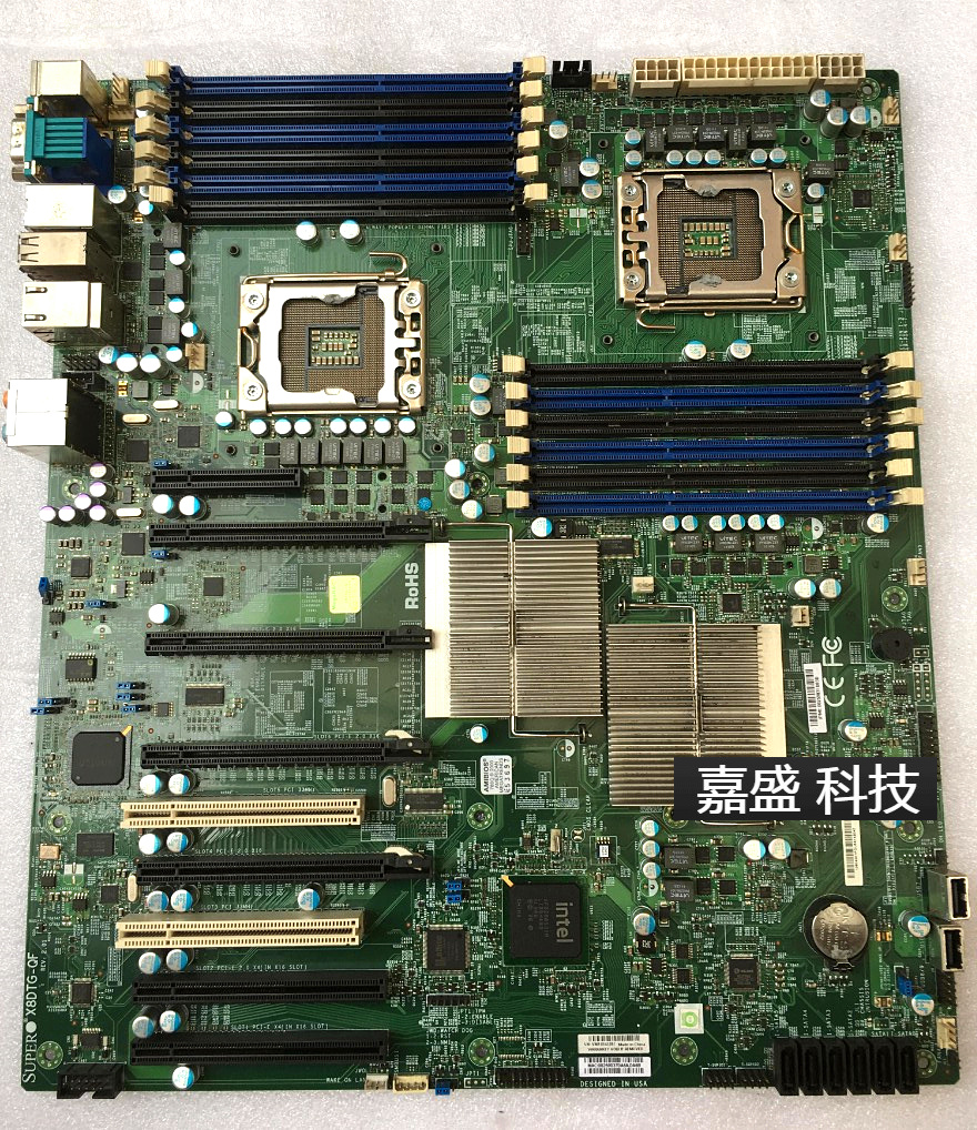 Ultra-micro X8DTG-QF 1366 pin diagram type GPU working main board quality protection 3-two-way test spot