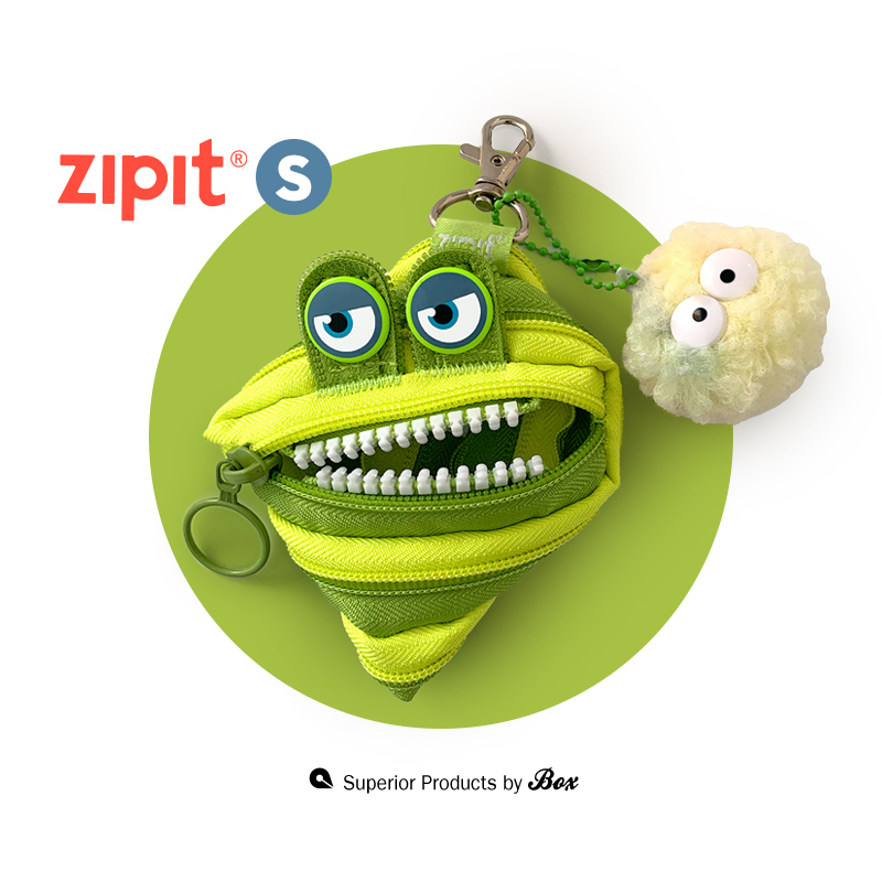 Zipit Small Size ins Monster Zipper Creative Coin Purse Key Holder Lipstick Earphone Bag Pendant Mini Cute Accessory