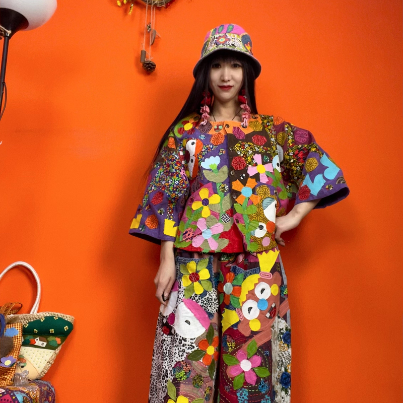 Thai Designer Patchwork Monster Jacket