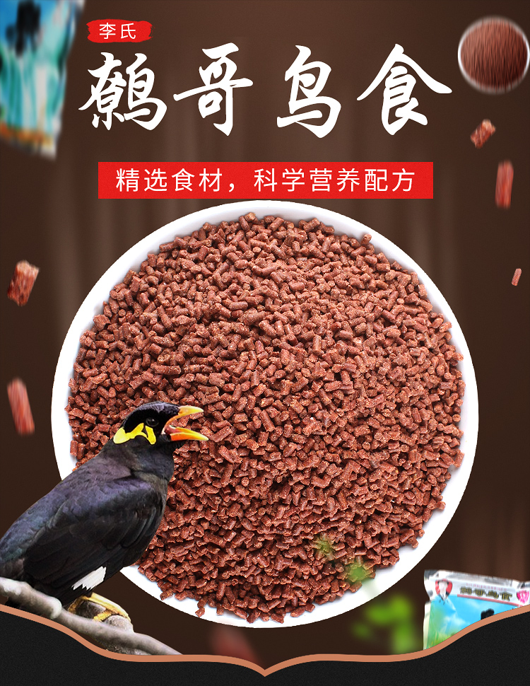 Thức ăn cho chim sáo thức ăn của quý Châu 鹩 哥 thức ăn cho chim thú cưng vàng da tưa lưỡi cung cấp thức ăn đặc biệt - Chim & Chăm sóc chim Supplies lồng chim cảnh