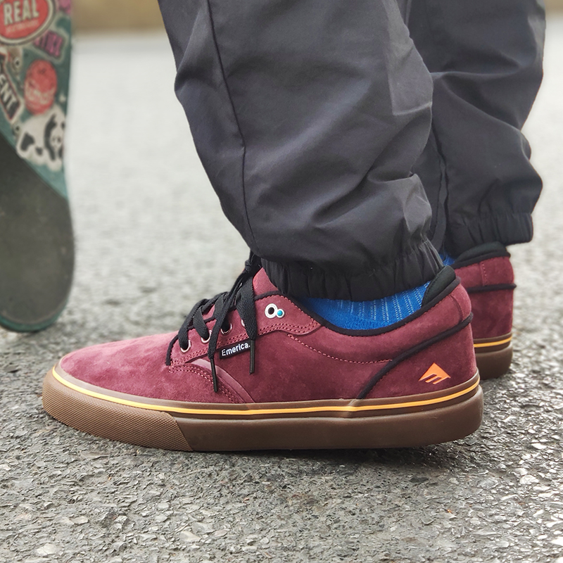 Emmerica Sliding Board Shoes Pro signature Abrasion Shock Absorbing Flap Fur Leather Sport Casual Shoes Suitable for beginners