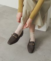 Small number of daily 100 lap and good wearing a foot pedal Lefoe shoes day department extremely simple wind metal buckle leather shoes single shoes womens shoes