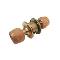 Plum blossom lock plate spherical lock room lock door bathroom lock channel lock classroom storage room beech wood handle copper core round lock