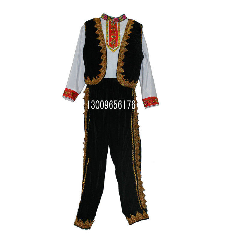 June 1 children's performance clothes, boys, Xinjiang dance costumes, Uighur Kazakh folk dance stage, performance clothes can be washed