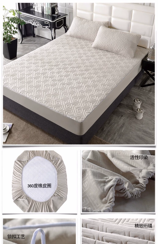 Giường bông một mảnh bông chần Simmons bảo vệ nệm bọc nệm phủ bụi dày Ga chun chần Everon