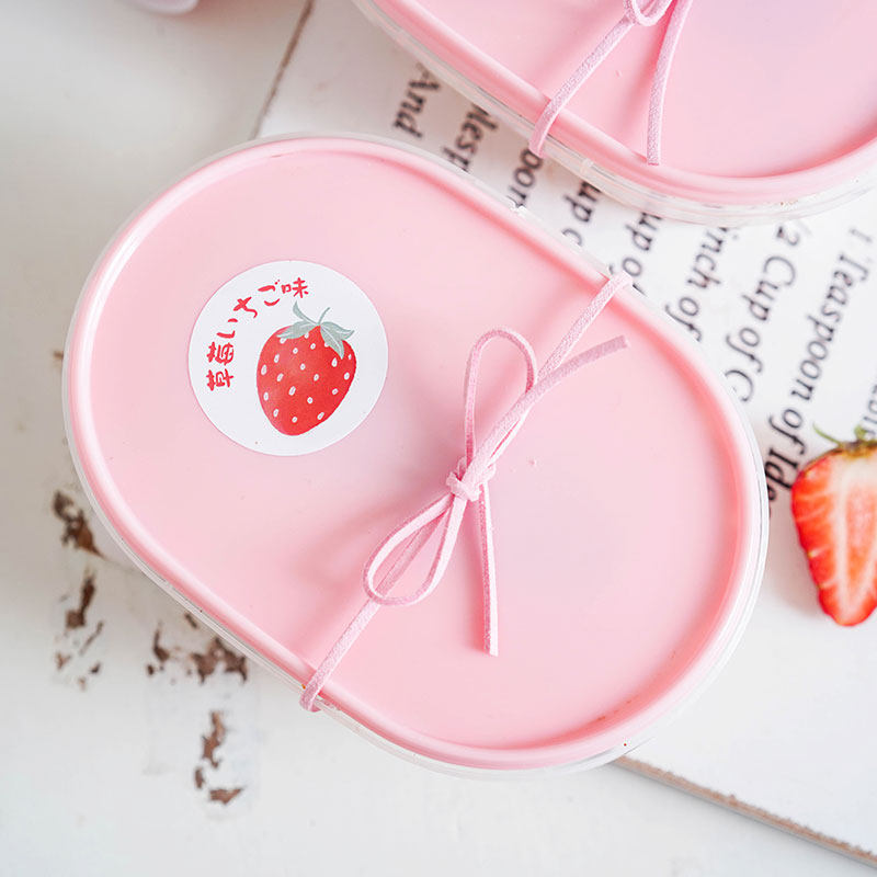 Strawberry Sticker Baking Dessert Beverage Ice Cream Melaleuca Cake Cookie Packaging Sticker Taste Logo Decoration