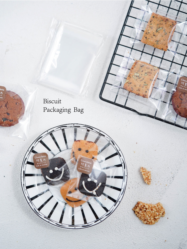 Transparent Biscuits Self-Adhesive Bag Baking Sugar Cream Tunic Nougat Candy Snowflake Ghee Mardeline Self-proclaimed Bag