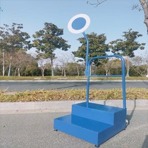 Mobile starting smoke screen Track and field games mobile referee starting table sports equipment smoke screen