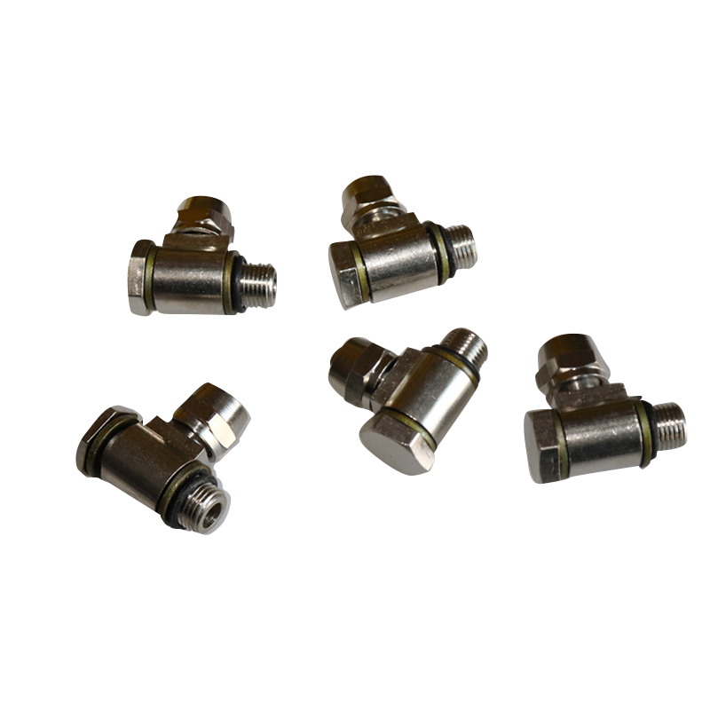 Vigorously Fire Eagle tire dismantling machine, gas pipe joint, hollow screw, small cylinder head, three-way pipe joint