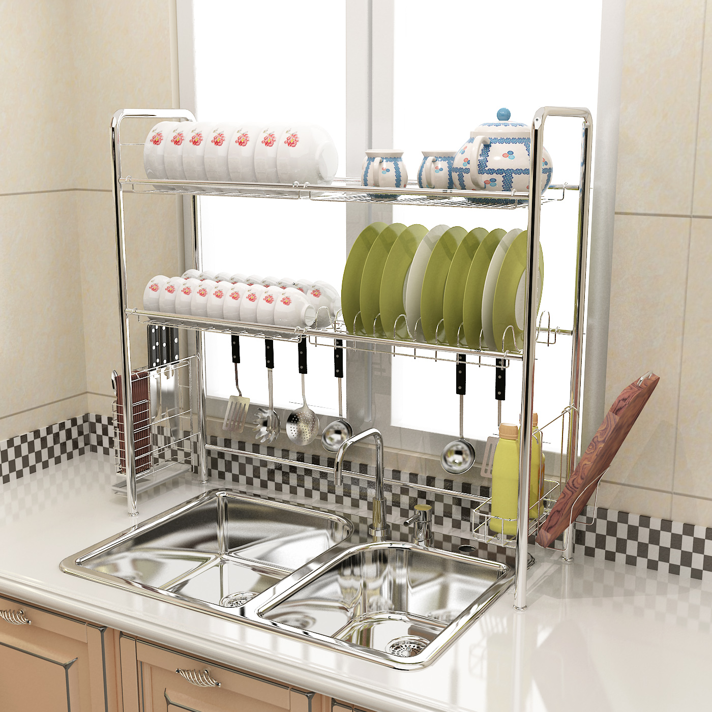 304 stainless steel kitchen sink rack above single sink storage rack sink sink drain rack