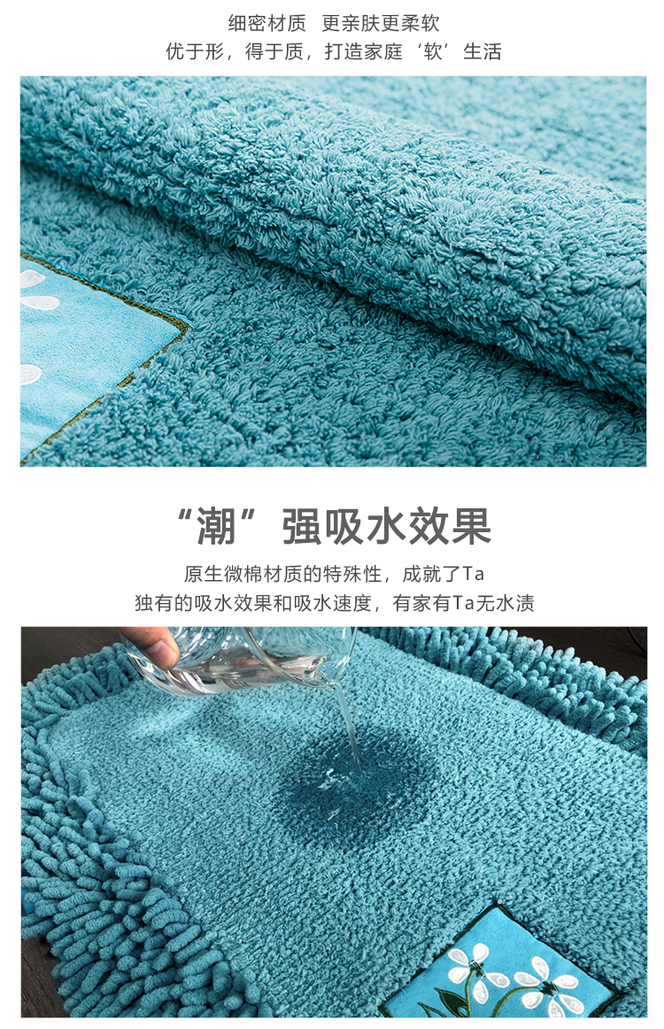 Cửa phòng tắm sàn nước mat cửa mat nhà vệ sinh thảm phòng ngủ lối vào nhà vệ sinh mat phòng tắm chống trượt mat - Thảm sàn chiếu xốp gấp gọn