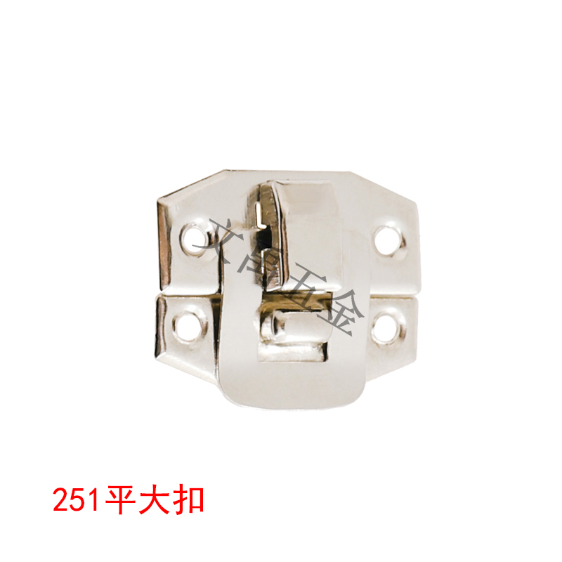 Meta Treasure Button Bull Head Buckle First Accessories Box Button Brocade Box Buttoned Wooden Box Small Buckle Accessories Show Rack Sheet Iron Lock Silver Color