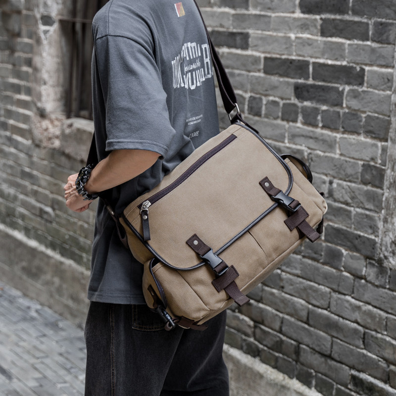 Hong Kong I Tgreg Business briefcase Male Shoulder Bag Single Shoulder Bag Sloping Satchel Satchel Bag Casual Mailbag Bag Bag