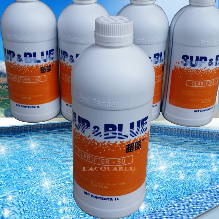 Super blue swimming pool clarifier Enzyme No need to suck dirt clear bottoming flocculant precipitant Disinfectant