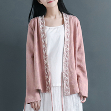 Rõ ràng quần smock bông và vải lanh quần chân rộng nữ lỏng lẻo kích thước lớn bảy quần quần váy quần retro văn học fan hâm mộ là mỏng mẫu đầm đẹp