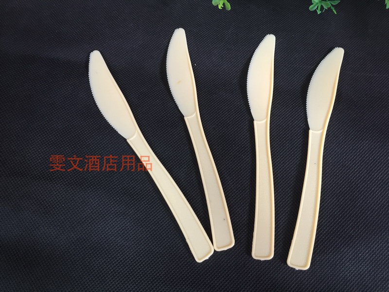 Wen Wen hotel about 16cm cake knife disposable plastic fruit