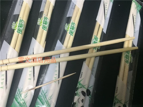 Wenwen Hotel 100 Double/Package Sex Soporstics/упаковка палочки для еды/круглые палочки для палочек/бамбука с зубочисткой