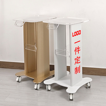 Beauty instrument trolley acrylic beauty salon trolley small bubble bracket base medical beauty trolley increased customization