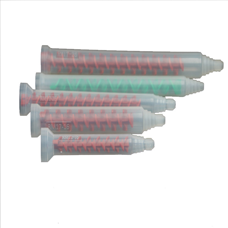 Dynamic mixing pipe AB glue stirring rod RM1226 round mouth red core spiral glue filling machine motor point glue valve material pipe