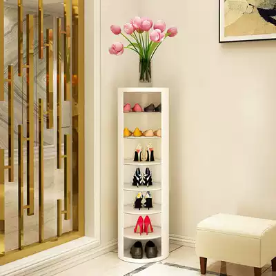 Rotating shoe cabinet home door 360-degree storage artifact space-saving simple shoe rack entrance vertical small narrow cylinder