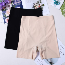 Summer Lotus 20912 Summer thin-waisted high-waisted tummy control ice silk seamless crotch anti-exposure safety pants ຈັດສົ່ງຟຣີ ສໍາລັບການສັ່ງ 2 ລາຍການ