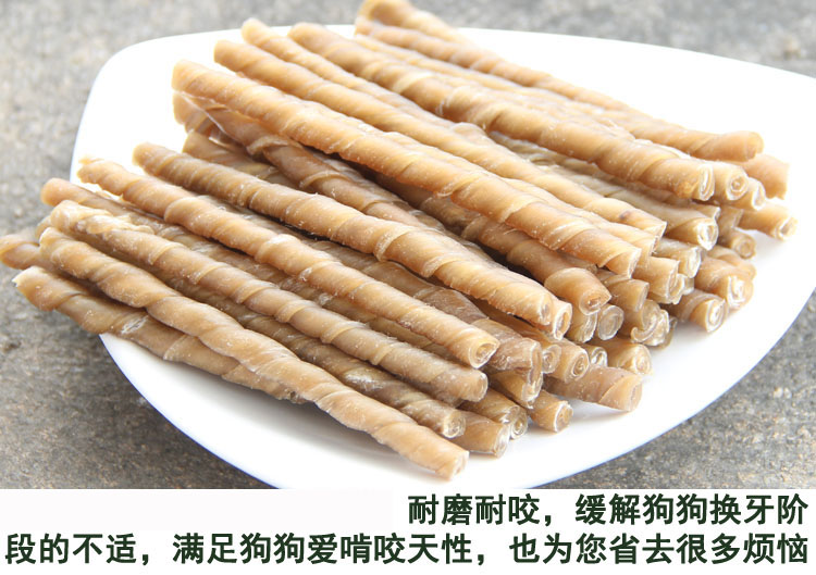 Pet snack dog mol thanh puppies gân cuộn sạch răng mol chó nhai Teddy Vàng Tóc Canxi 15 gậy bán thức ăn cho chó