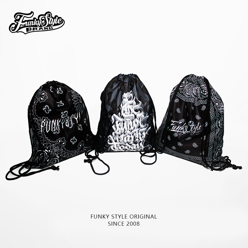 Funkystyle West Coast Cashew Flower Popping Dancer Drawstring Bag Locking Portable Drawstring Pouch Trendy Funkystyle West Coast Cashew Flower Popping Dancer Drawstring Bag Locking Portable Drawstring Pouch Trendy