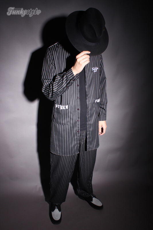 Cashew Flower Team Uniform Class Uniform Popping Performance Annual Meeting Long Striped Shirt Locking Shirt Oversize
