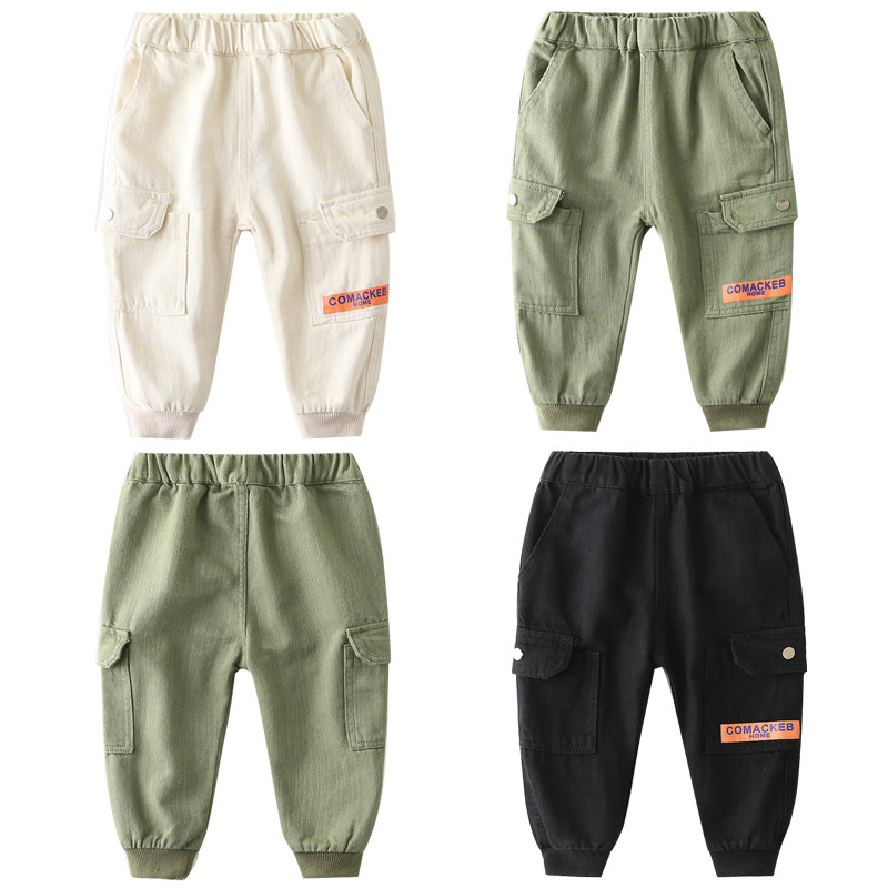 Boy's clothing pants 2022 new tide models Korean version baby spring clothing for children casual long pants children pants