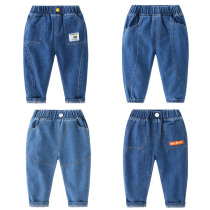 Boy Jeans Spring Autumn 2022 New Korean Version Kid Foreign Pistachio Pants Baby Casual Pants Spring Dress Children Pants