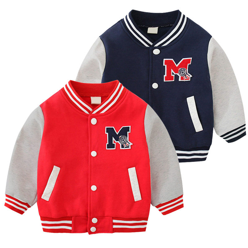 Children's jacket boy 2022 autumn Korean version of the children's clothing spring and autumn boy baby children's shirt boy baseball uniform Western style