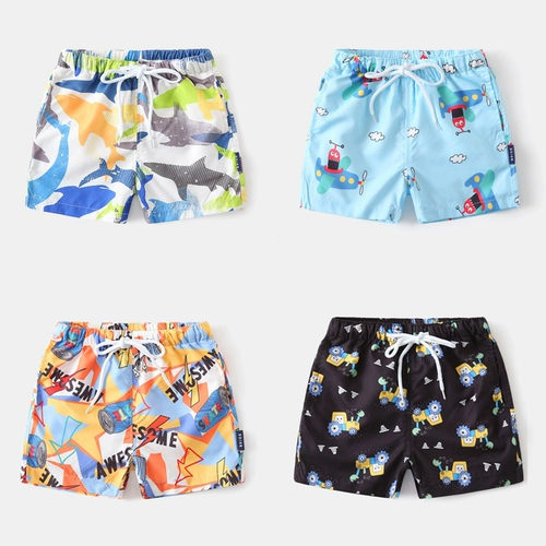 Детские пляжные штаны для мальчиков, шорты для отдыха, быстросохнущая летняя детская тонкая летняя одежда, свободный крой