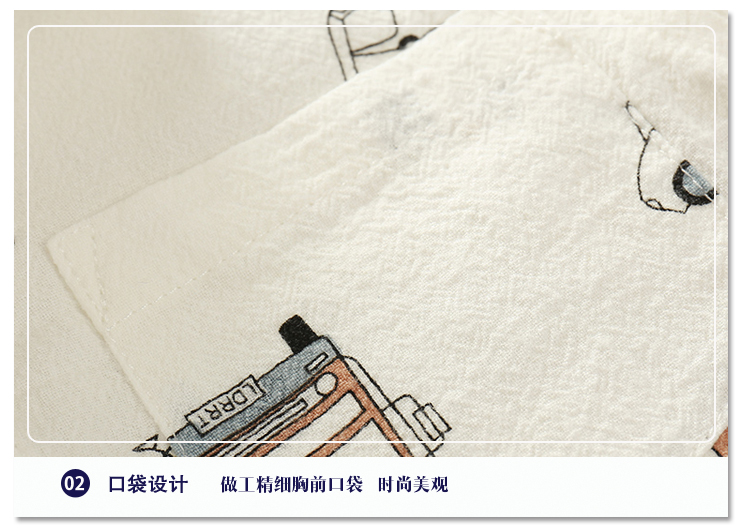 Áo sơ mi nam trẻ em cotton dài tay 2018 xuân hè mới Hàn Quốc cho bé phim hoạt hình thời trang áo sơ mi bé trai size đại